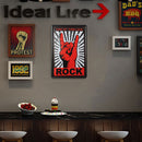 Metal Sign Tin Sign Rock Hand Living Room Door Club Garage Wall Decor Plate