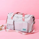 Retro Women Letters Fitness Sports Large Capacity Handbag Shoulder Messenger Bag