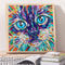 DIY Color Cat Animal Part Drill Special Shape Diamond Painting Kit (B046)