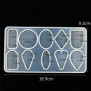 Molds Oval Heart Round Shape Earring Chams Necklace Jewelry Making Mould