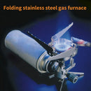 Outdoor Gas Stove Stainless Steel Windproof Cooking Stove Camping Cooking Kit