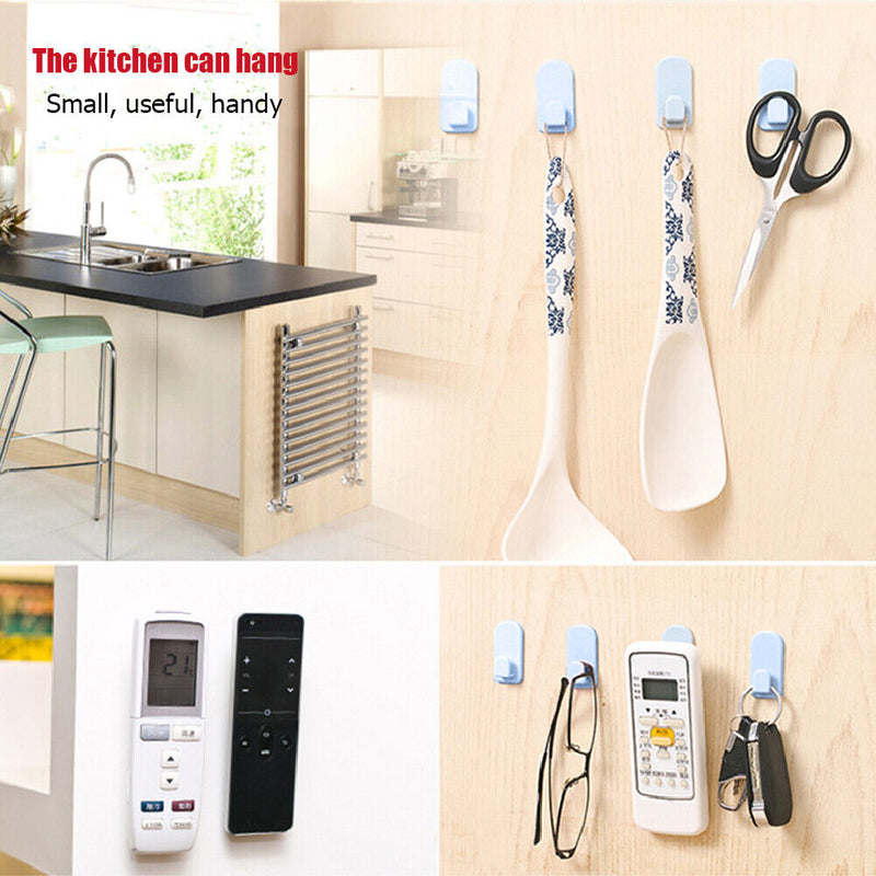 4pcs/set TV Remote Control Sticky Hooks Adhesive Hanger for TV Air Conditioner