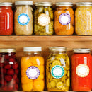 Canning Label Stickers Food Storage Labels for Bottle Jar and Lid 2 inch 16