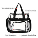 Waterproof Transparent Tote Bag Stadium Approved Clear Bag Adjustable Strap