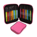 16pcs/set Soft Handle Colorful Aluminium Crochet Hooks Knitting Needles Kit