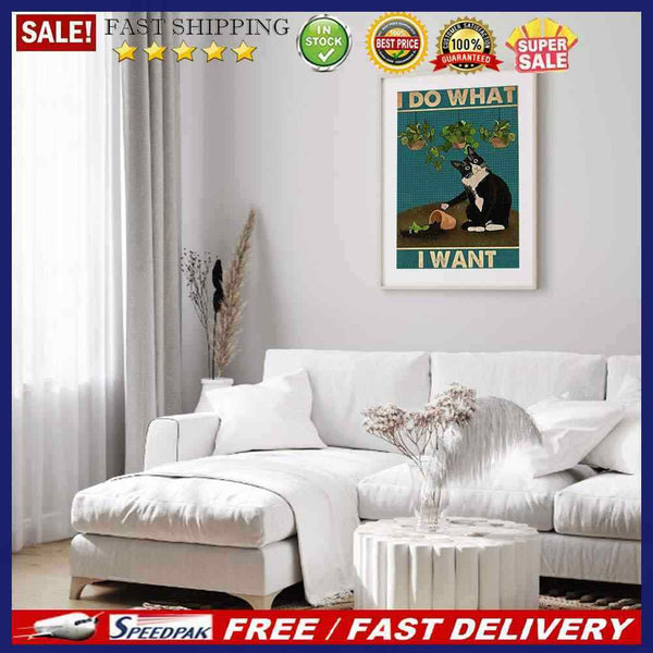 5D DIY Diamond Painting Kits Full Square Drill Cow Cat Mosaic Art Picture (F4