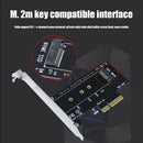 M.2 NVME Adapter Card to PCI-E 3.0 X4 High Speed M2 M Key SSD Expansion Cards