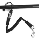 Elastic Kayak Canoe Paddle Leash Surfboard Surfing Safety Rope (Black)