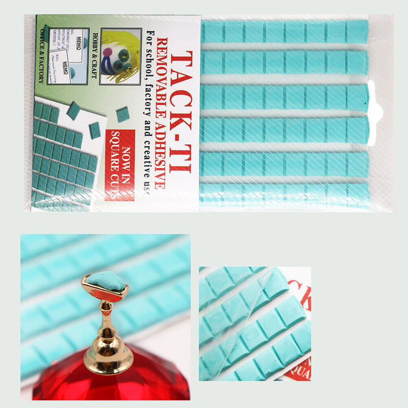 1 Sheet Reusable Adhesive Clay Stick Plasticine False Nails Tips Fix Glue