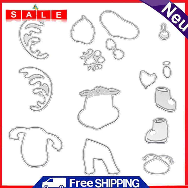 Snowvirtuos Cute Christmas Deer Cutting The Stencil DIY Scrapbooking A