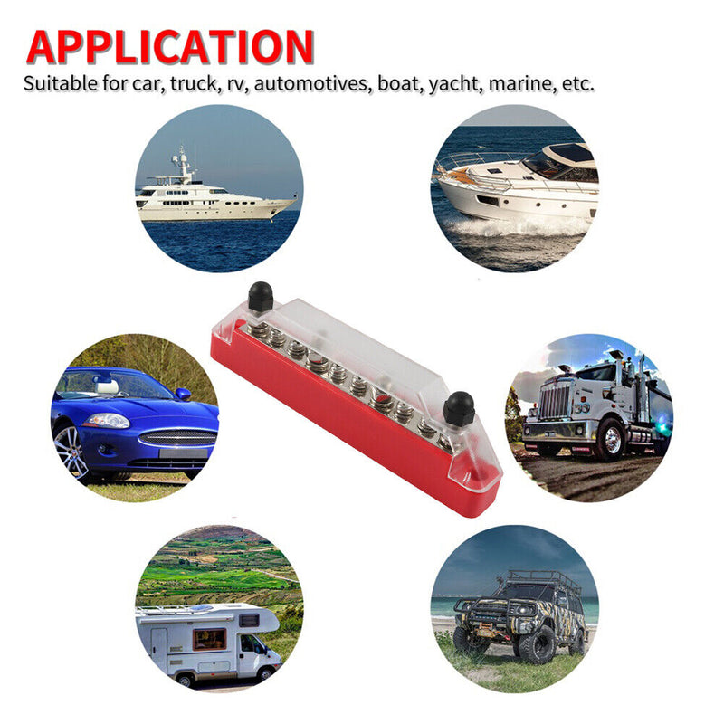 #A Universal Terminal Bus Bar Power System Terminal Block Studs for Car Boat M