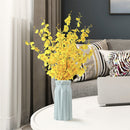 Flower Basket Plastic Vase Clear Lines Imitation Porcelain Flower Organizer