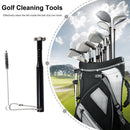 Golf Iron Wedge Groove Sharpener Club Cleaner Cleaning Brush Kit (Black) Newly