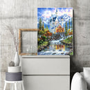 5D DIY Full Drill Diamond Painting Fantasy Castle Cross Stitch Mosaic Decoration
