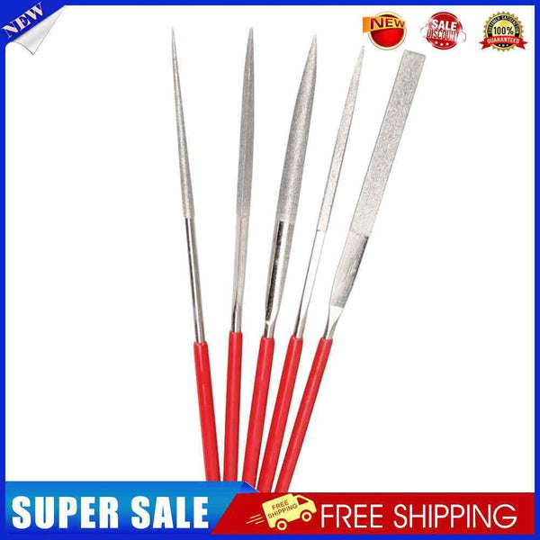5pcs Needle Files Set for Metal Glass Stone Jewelry Wood Carving Polishing