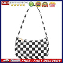Ladies Retro Plaid Leopard Print Nylon Underarm Women Casual Female Shoulder Bag