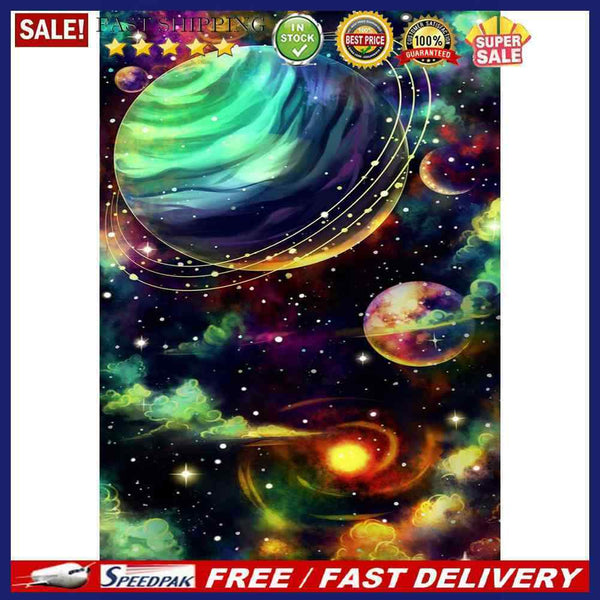 Planets in Sky Oil Paint By Numbers Kit DIY Drawing for Adults Home Decoration