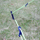10x Quick Knot Anti Slip AluminumAlloy Tent Wind Rope Buckle Accessory Blue