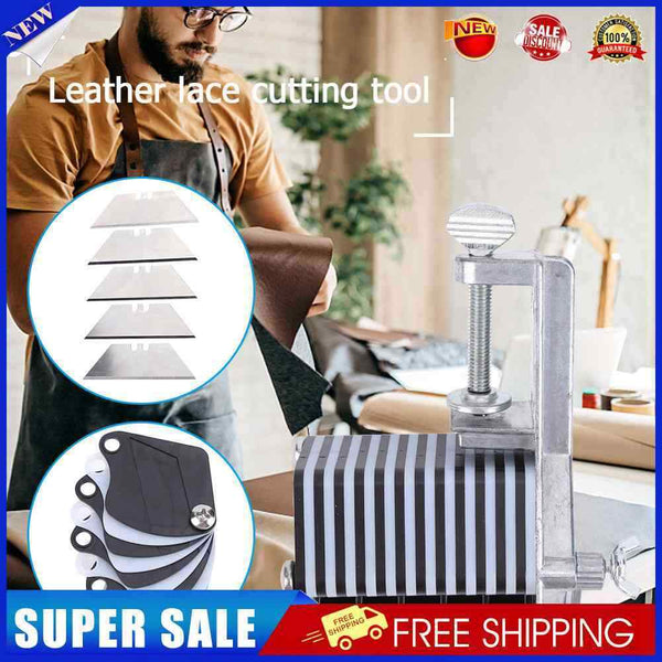 Leather Tabletop Lace Cutter for Striped Braid Lace for Making Clothes Machine