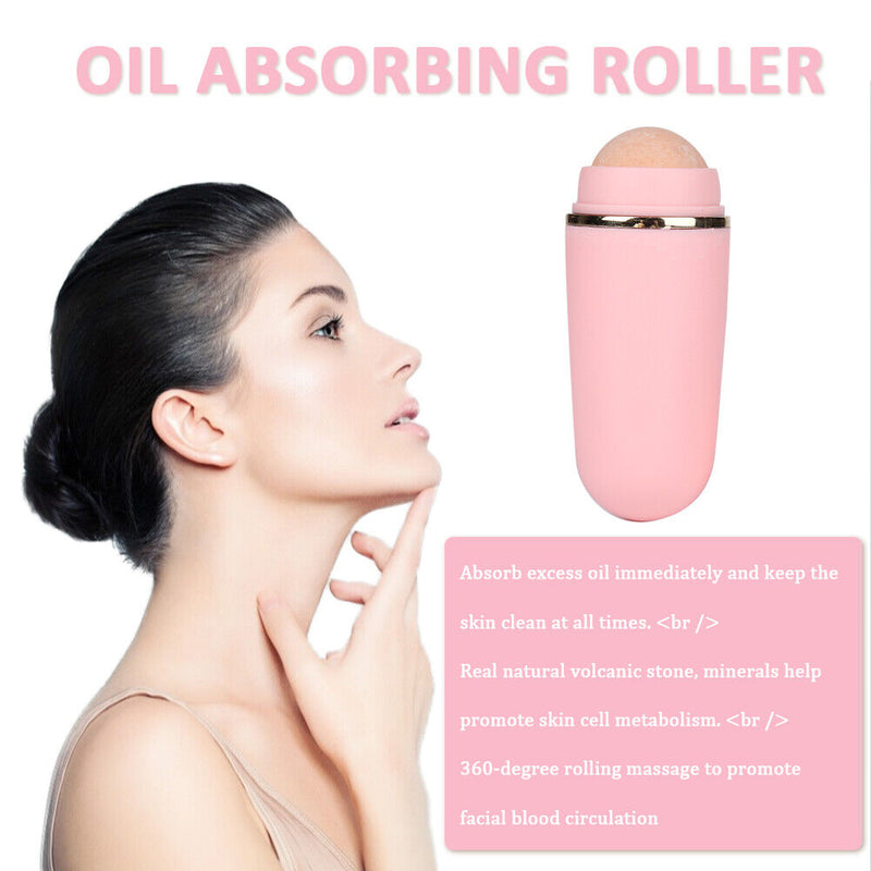 Face Volcanic Stone Blemish Remover T-zone Oil Removing Absorbing Roller St