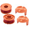 Weedeater Spool Cap with Worx WA0010 Trimmer Line Worx Replacement Spools
