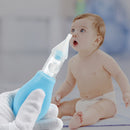 Silicone Baby Nose Cleaner Vacuum Sucker Infant Kids Nasal Aspirator (Blue)