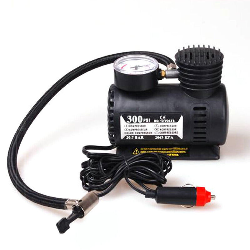 Automobile Compressor 12V 300 PSI Air Compressor Car Tyre Inflator Auto Pump Set
