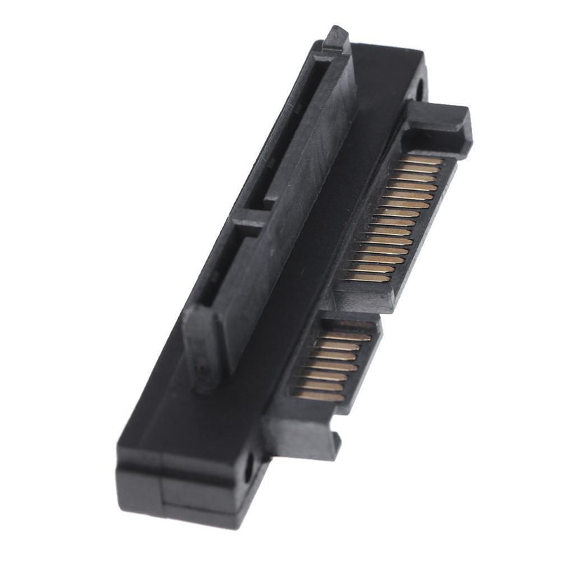 90 Degree 22Pin SATA Male to Female Port Adapter for SATA HDD SSD(Right)