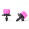 100pcs Adjustable Water Dropper Irrigation Hose Drip Head (Rose Red)