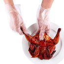 100pcs/bag Disposable Gloves One-off Plastic Gloves BBQ Transparent Gloves