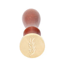 Retro Plant Pattern Wax Seal Stamps Wood Handle Sealing Wax DIY Crafts (06)
