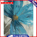 DIY Paint By Number Kit Blue Flowers Acrylic Paint Office Art Ornament Gifts