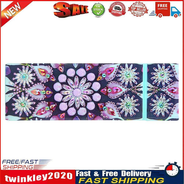 DIY Mandala Special Shaped Diamond Painting Students Pencil Storage Box Newly
