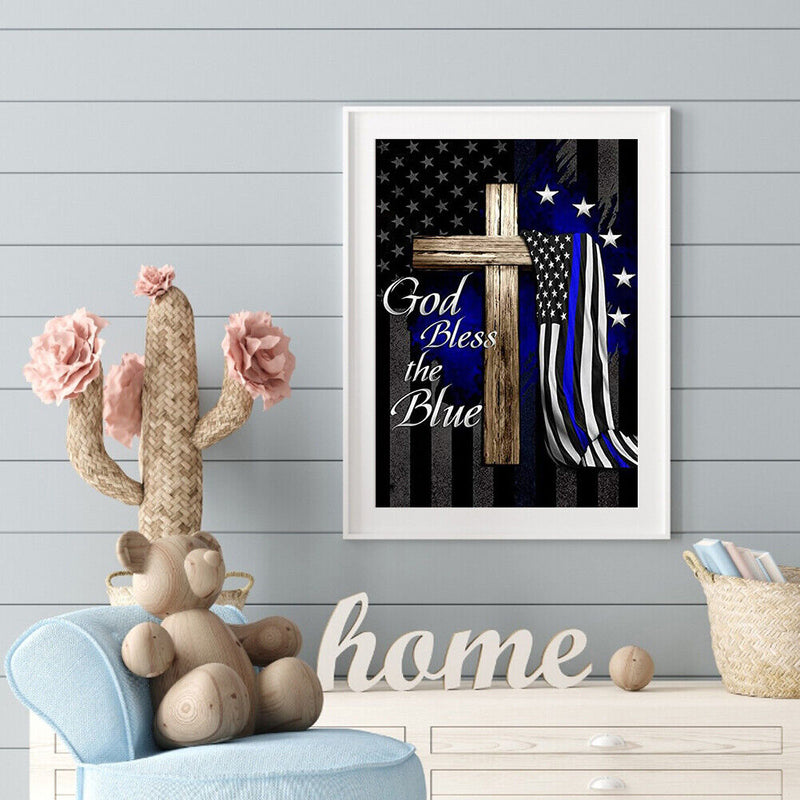 Diamond Painting National Flag Full Round Drill Picture of Rhinestone Drawing