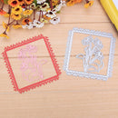 2pcs Square Frame DIY Cutting Dies Stencils Scrapbook Embossing Album Gifts