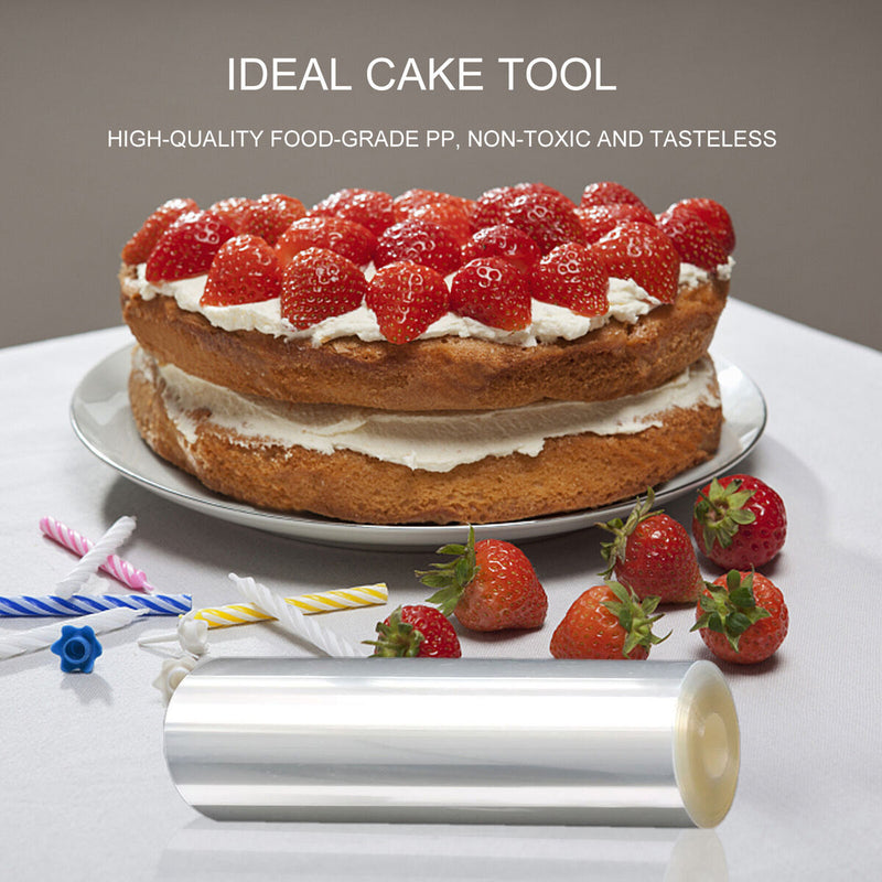 Cake Collars Transparent Cake Rolls Acetate Sheets for Mousse (5.91in) Newly