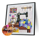 5D DIY Full Drill Diamond Painting Sewing Machine Cross Stitch Embroidery Newly
