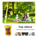Round Messenger Strap Insulated Bottle Protective Bag (Yellow Pekingese)