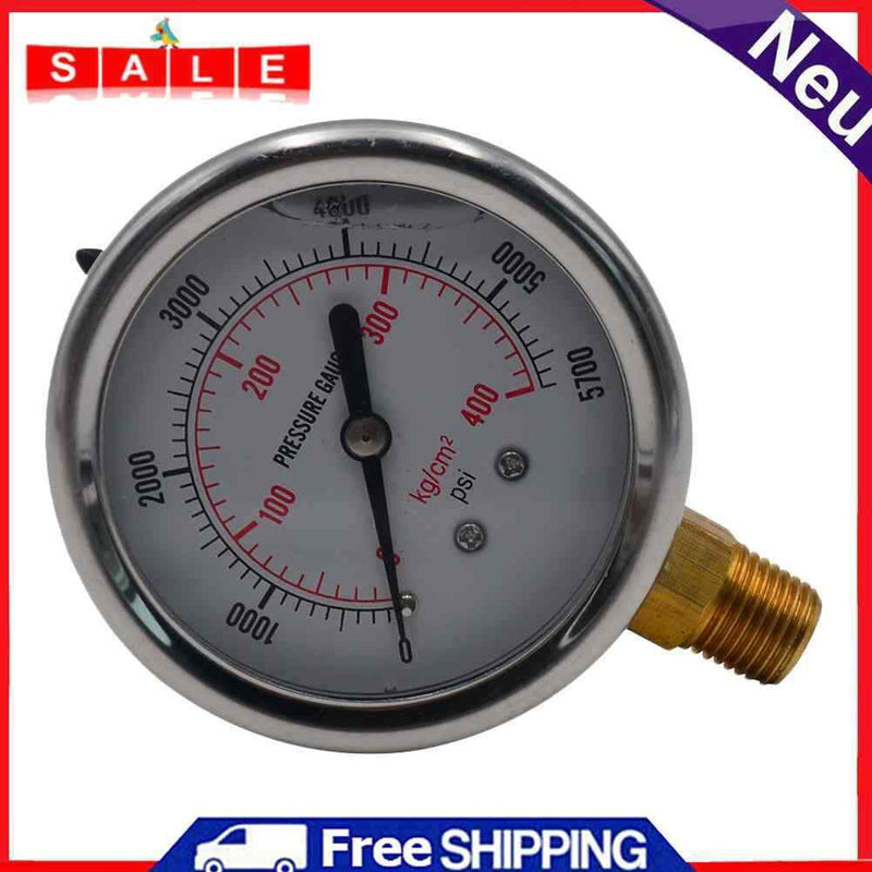 Automotive Instrument Fluid Pressure Hydraulic Pressure Gauge US Standard Thread