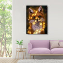 Painting By Numbers Kit DIY Light Fox Canvas Oil Art Picture for Home Room