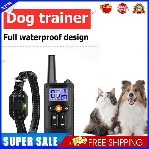 800m Dog Trainer 4 Modes Waterproof Dogs Training Device Reflective Pet Suppl