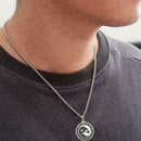 Steel WOLVES NECKLACE FASHION Pirate Amulet Necklace Best B1W6 Gift Z3R1 W4E4