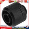 G1/4 External Thread Connector for 10x16mm PC Water Cooling System(Black) Newly