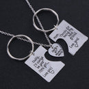 3pcs/Set Daddy Girl Mama Pendant Love Necklace+2 Key Chains Jewelry Gifts