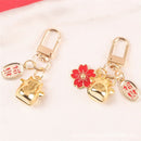 Cute Keyring Pendant Car Key Chains Cartoon Bag Ornaments Keychains Lucky Cat