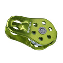 Rock Climbing Pulley Aluminum Bearing Lifting Fixed Rope Equipment (Green) Newly