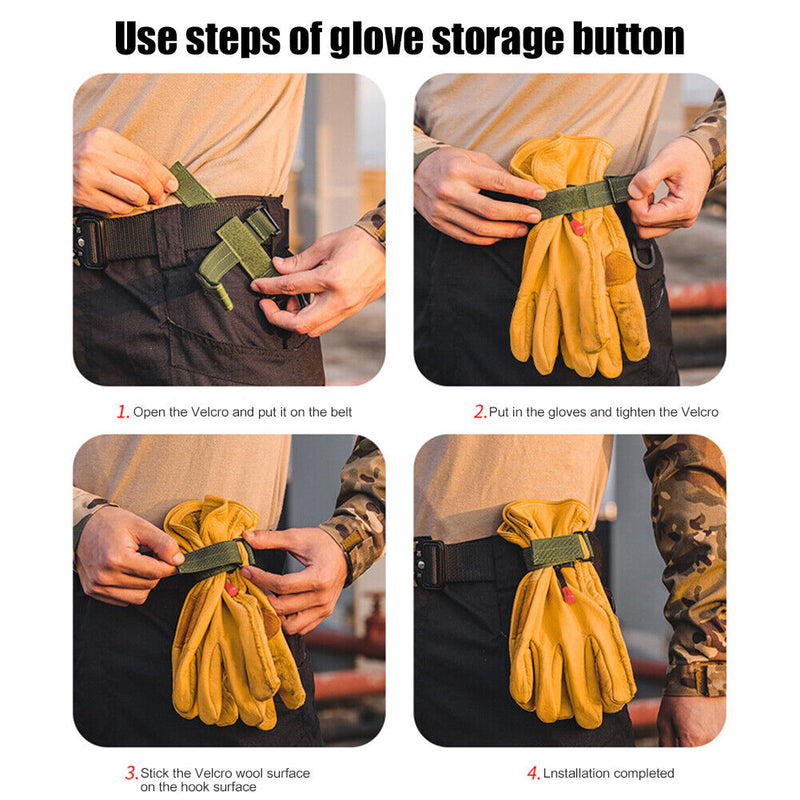2pcs Outdoor Gloves Hook Climbing Rope Storage Buckle Camping Hanging Buckles