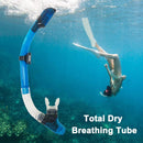 Diving Snorkel Full Dry Underwater Breathing Tube Snorkeling Gear (Black)