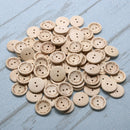 (100pcs/pack) Handmade with love Buttons Scrapbooking Sewing 25mm