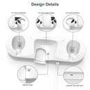 Magnetic Charging Dock Holder Station Set VR Headset Handle Charger for Quest 2